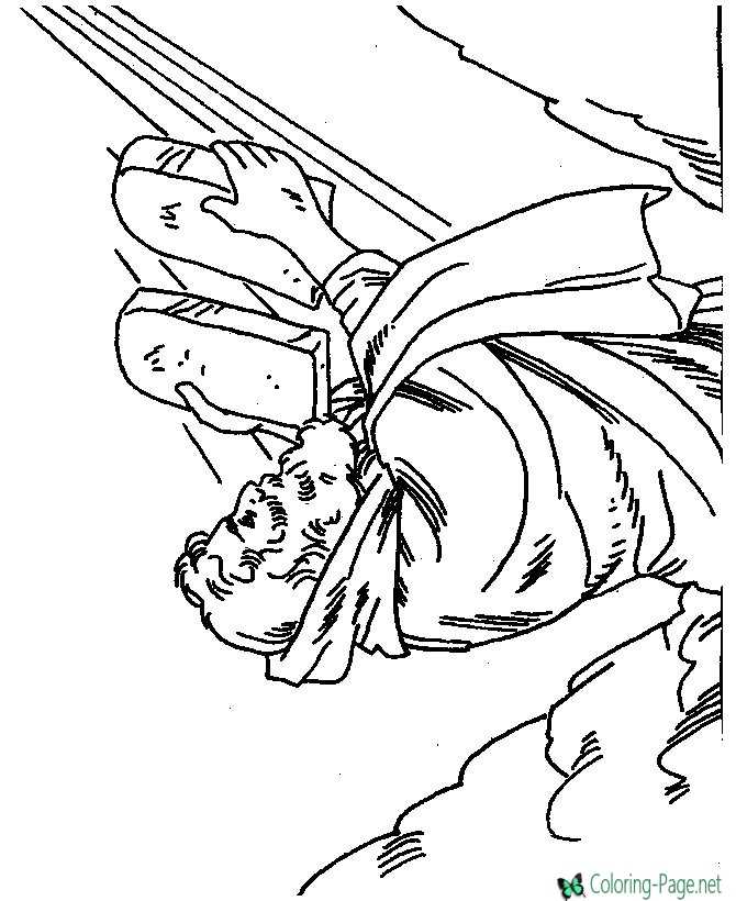 Bible Coloring Page of Moses