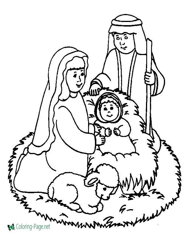 christian coloring page
