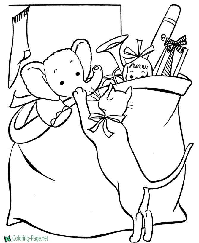 Toys for Christmas Coloring Pages