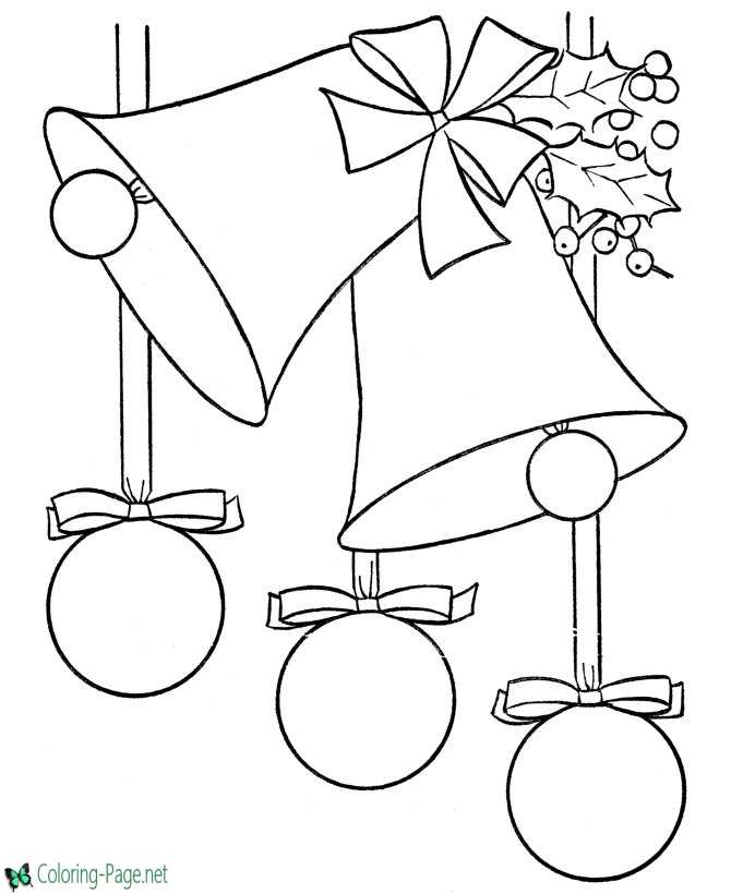 Decorations Christmas coloring page