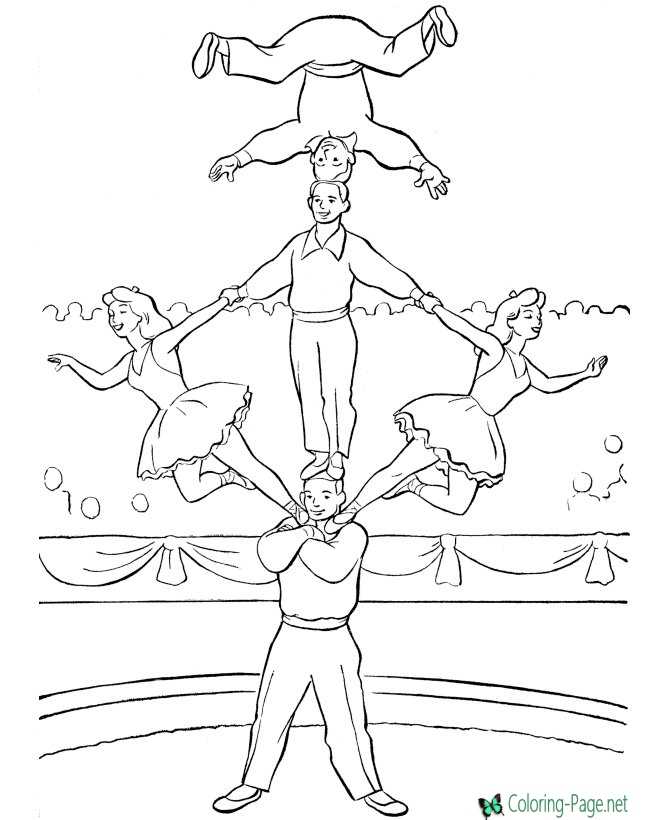 circus coloring picture