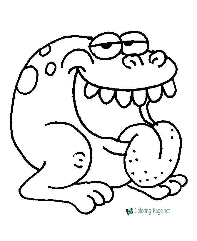 creatures coloring page