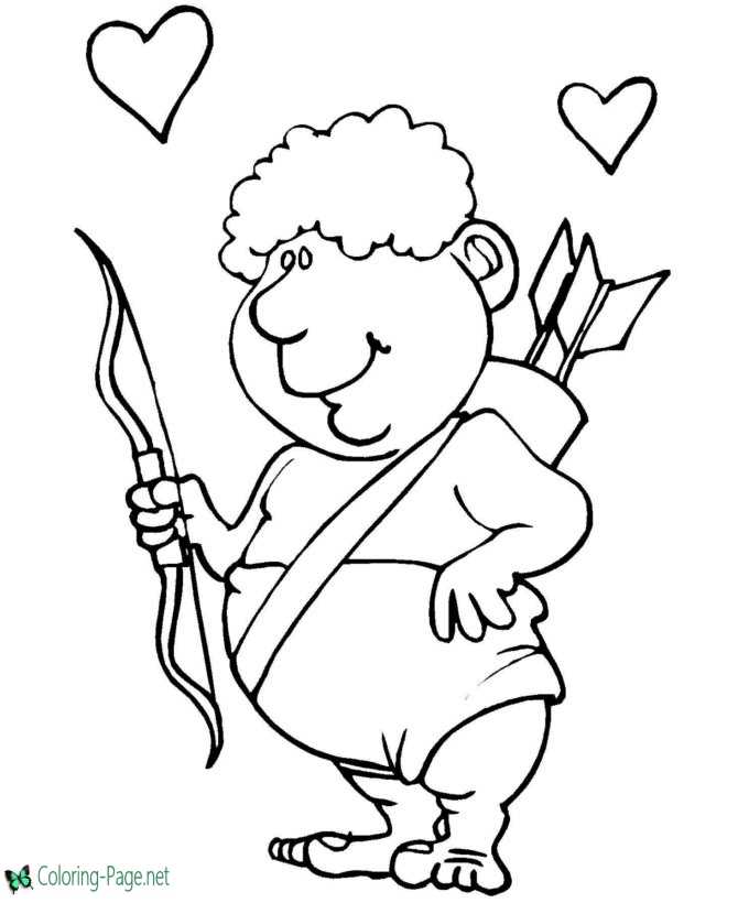 Print Cupid Coloring Pages