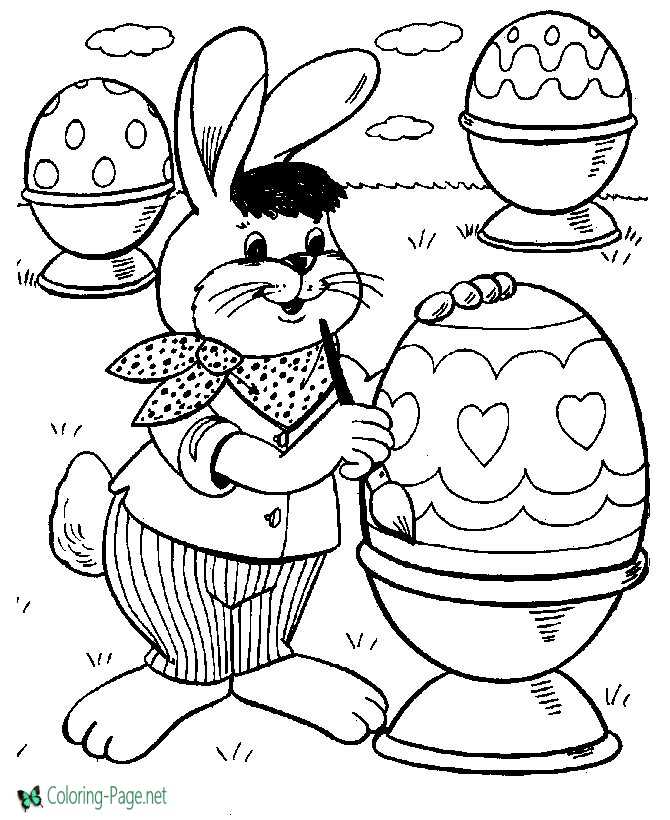 Decorate Easter Eggs Coloring Pages