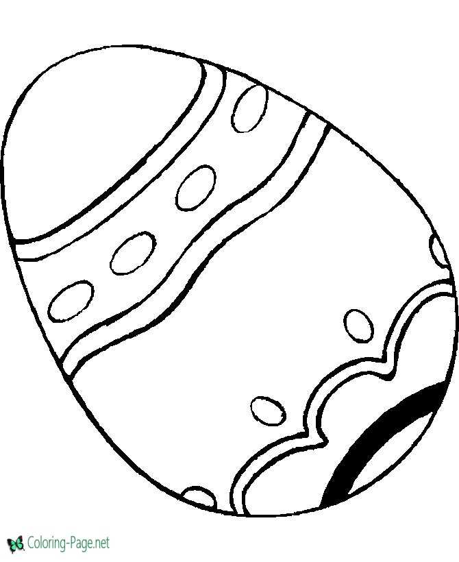 Color this Egg Easter coloring page