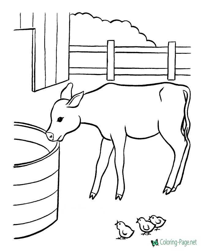 Best Free Farm Coloring Pages