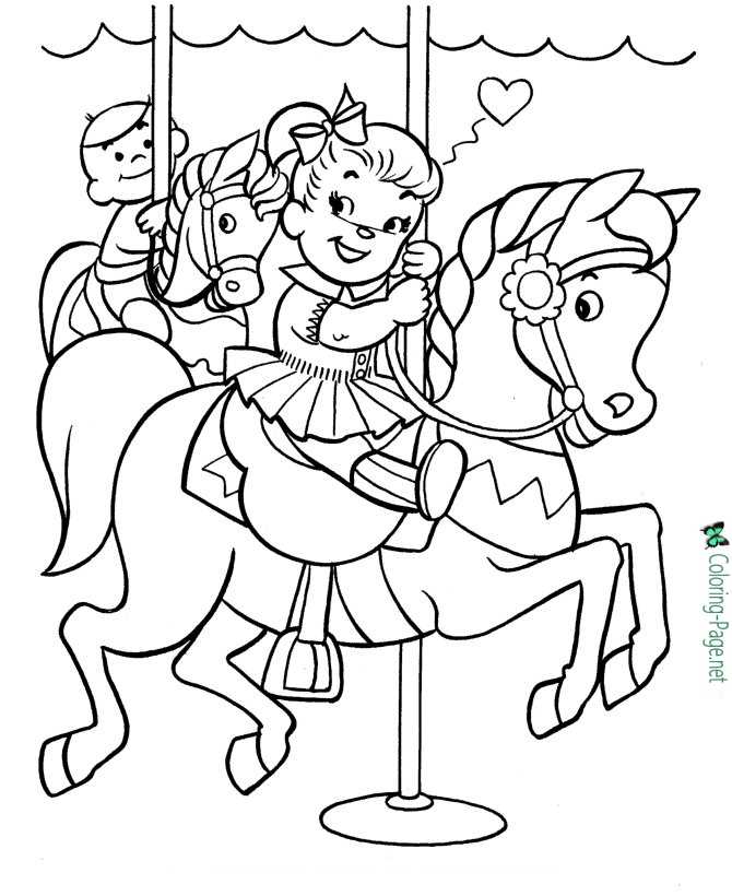 Toy Horse Coloring Pages