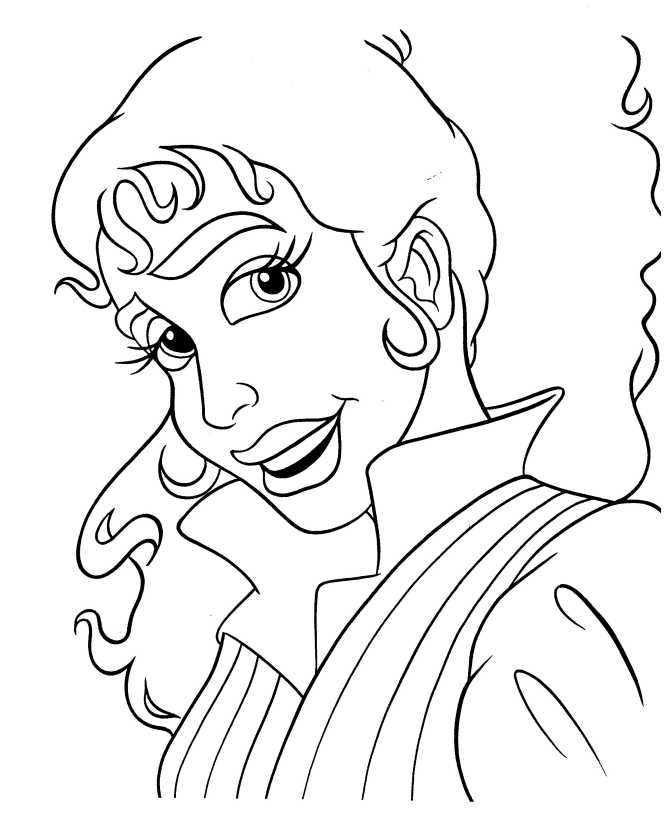 Esmeralda coloring page