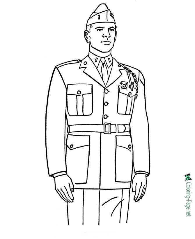 Memorial Day coloring page