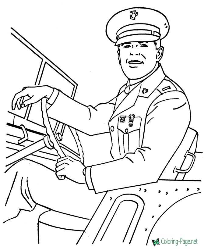 Military Coloring Pages to Print