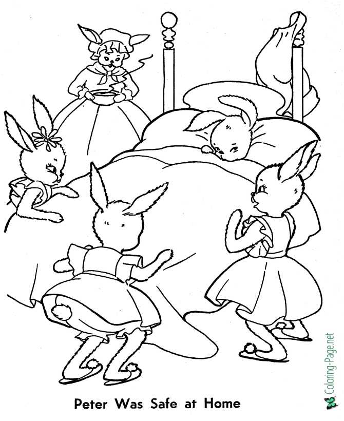 printable peter rabbit coloring page