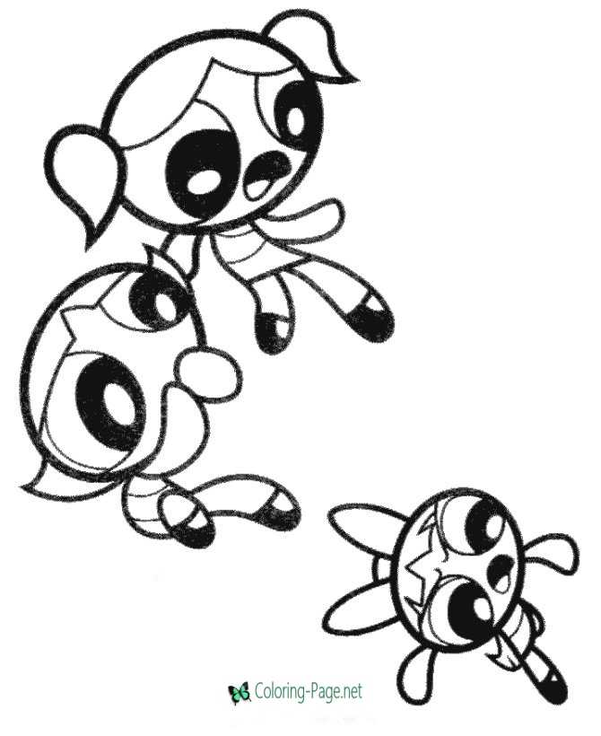 Powerpuff Girls pictures to color