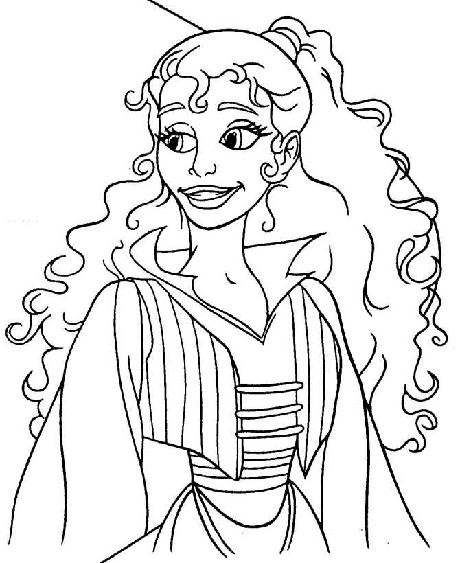 Princess Coloring Pages Siam