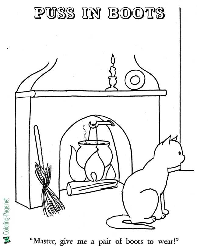 print Puss in Boots coloring page