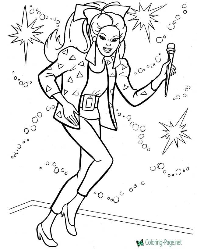 coloring page for Rock Stars