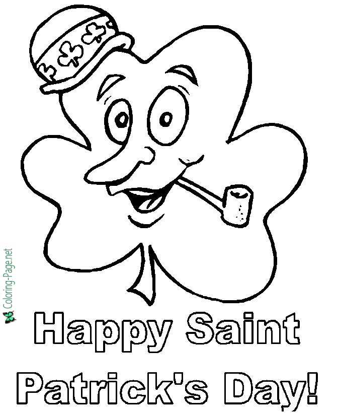 Happy St Patrick´s Day Coloring Pages