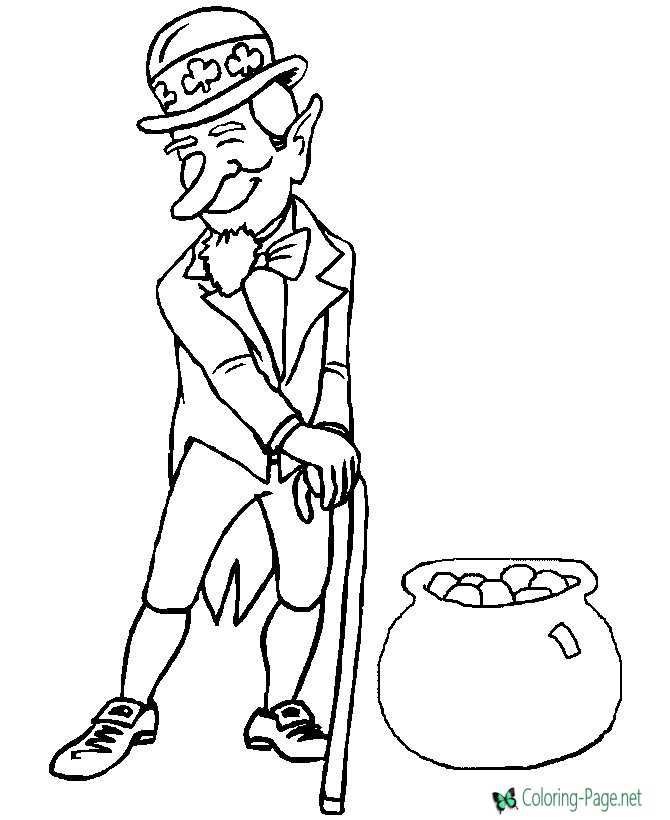 st patrick´s day coloring page