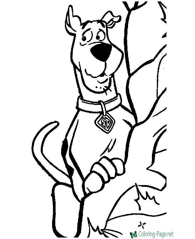 printable Scooby Doo coloring pages