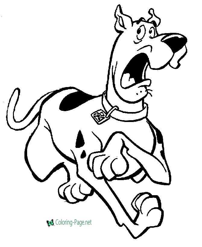 Scooby Doo coloring page for kids