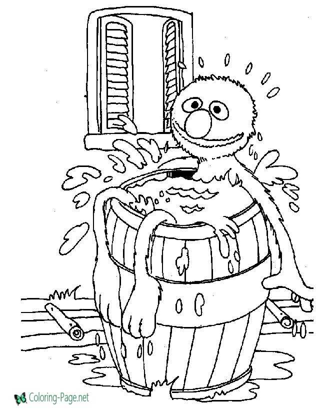 printable Sesame Street coloring pages