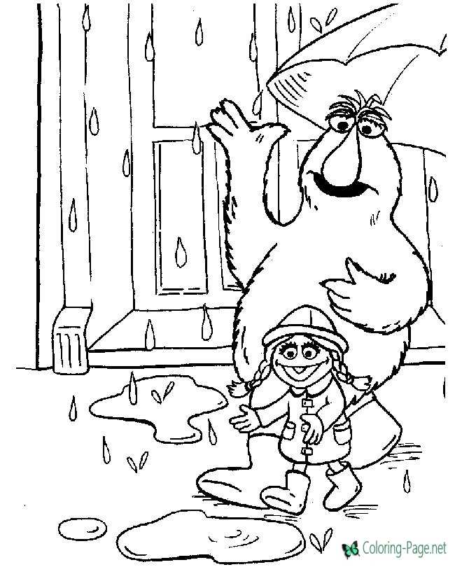 printable Sesame Street coloring pages