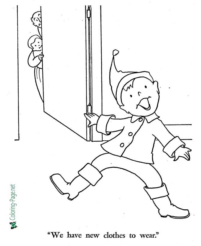 printable Shoemaker and the Elves coloring pages