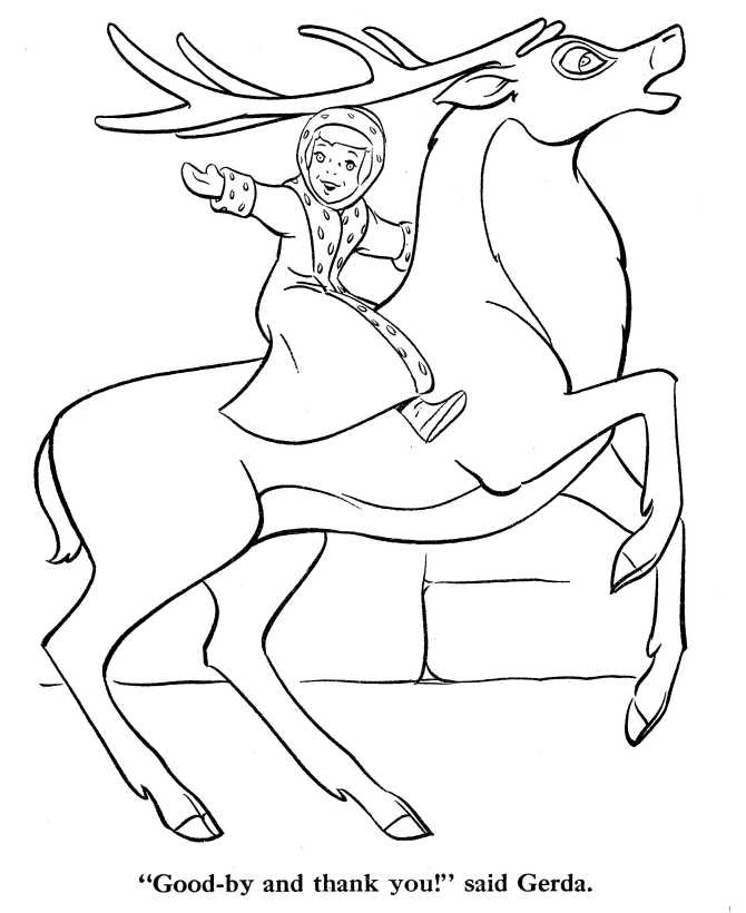 print Snow Queen coloring page