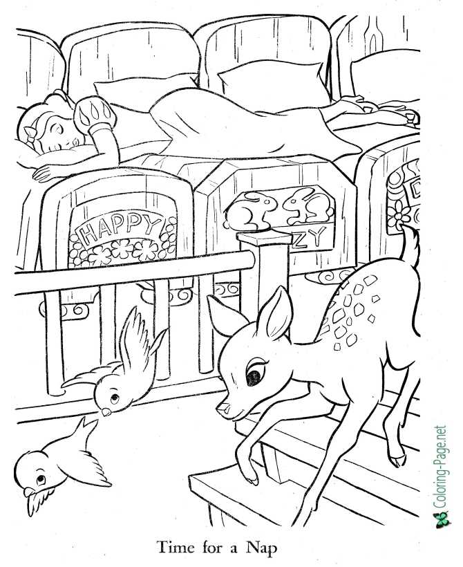 print Snow White coloring page