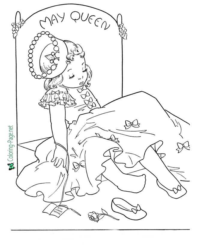Princess Spring Coloring Pages