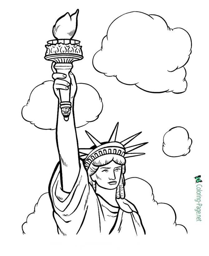 Statue of Liberty to Color