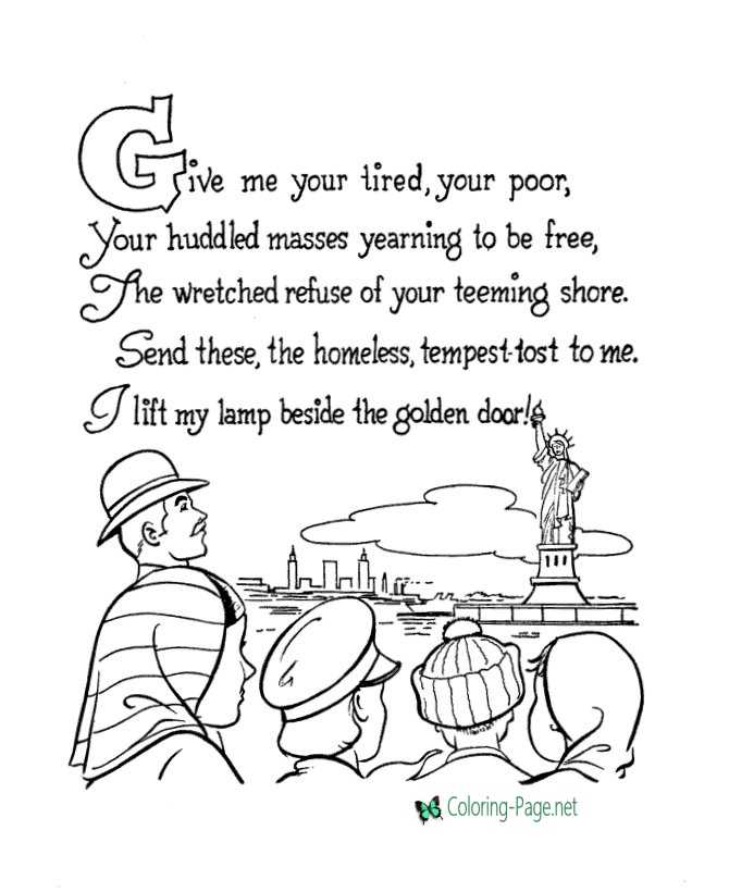 Statue of Liberty - Emma Lazarus Poem