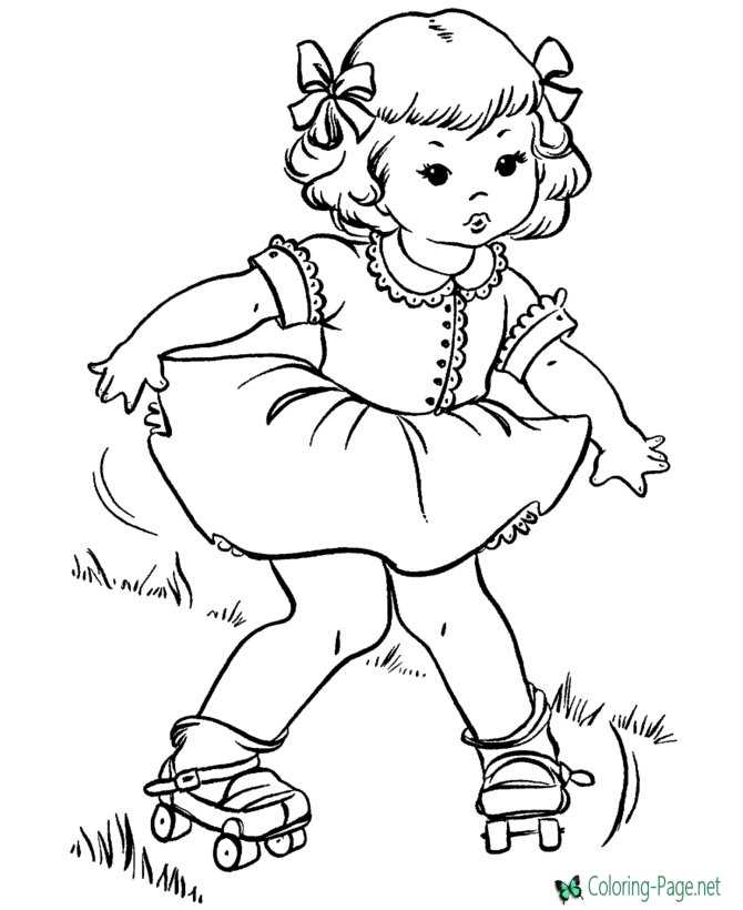 summer printable coloring page