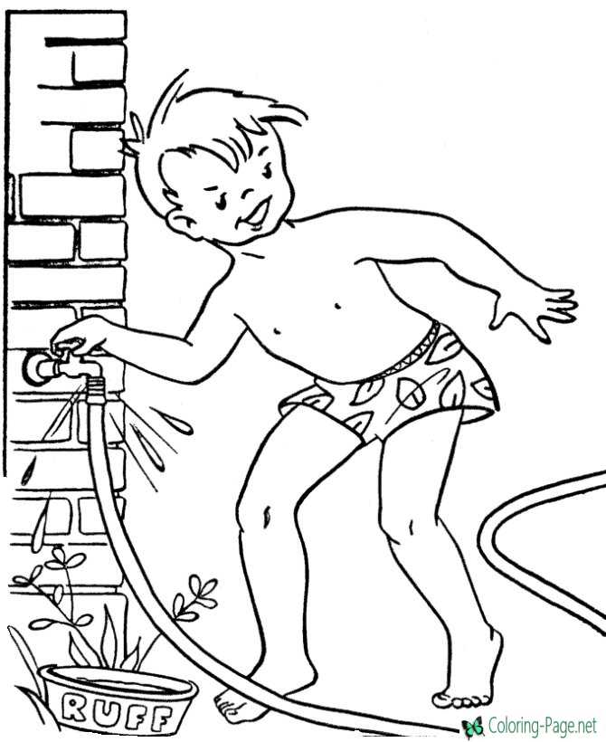 Summer Coloring Pages to Print and Color