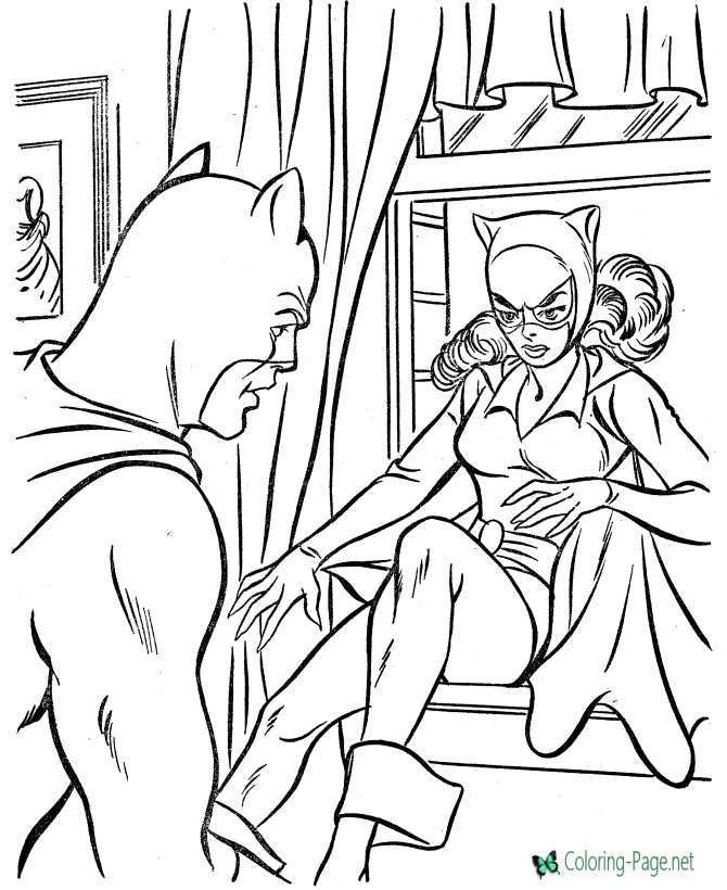 Free Super Heroes Coloring Page