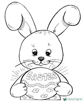 Easter holiday coloring pages