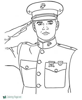America Veterans Day coloring pages